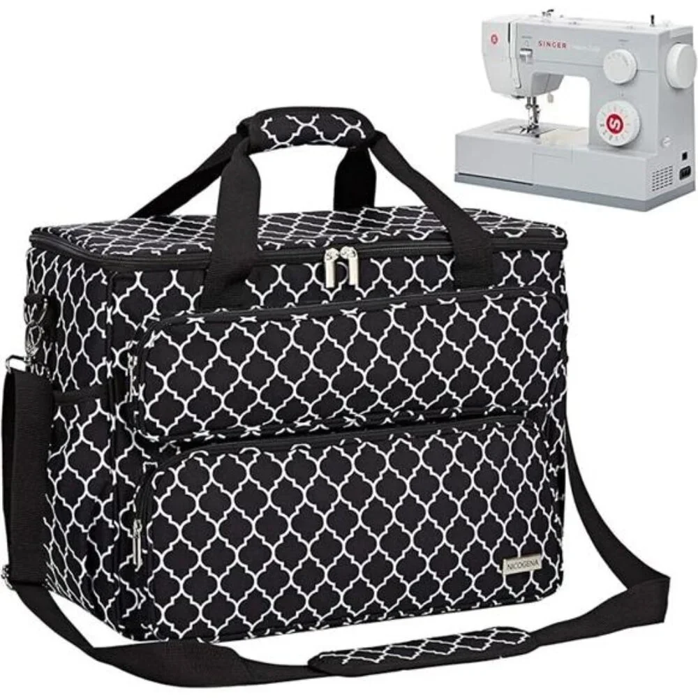Sewing Machine Carrying Case, Universal Travel Tote Bag with Shoulder strap